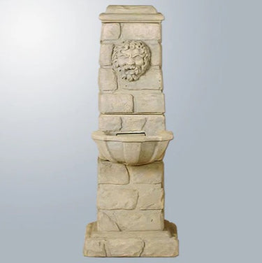 Giannini Garden Green Man Column Outdoor Water Fountain
